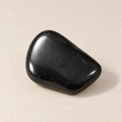 Pietre burattate lucidate in shungite dalla forma arrotondata