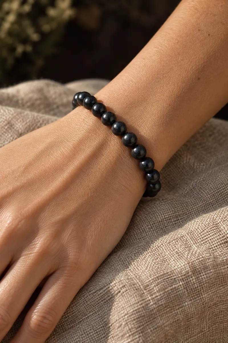 Bracciale Galaxy 8 mm in shungite – altra foto
