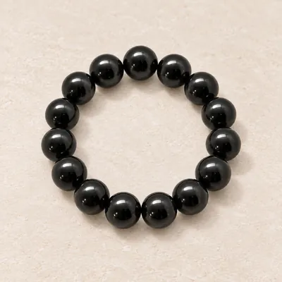 Bracciale Night 12 mm in shungite – foto principale
