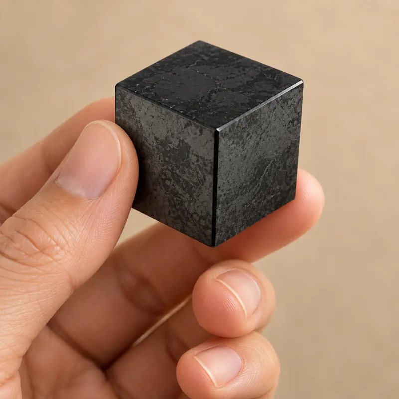 Cubo lucidato in shungite – altra foto