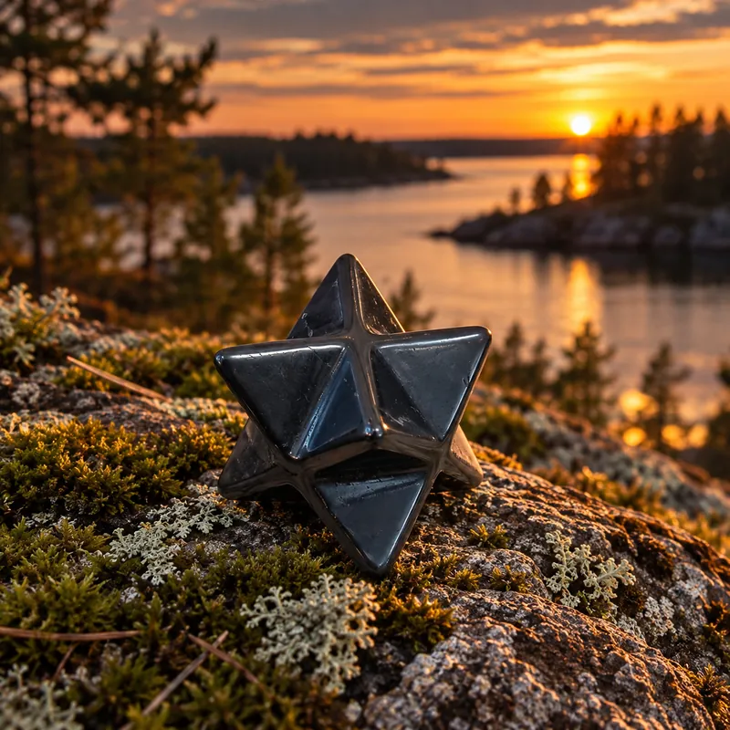 Merkaba in shungite – ambientata