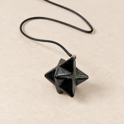 Pendente Merkaba 2 cm in shungite – foto principale