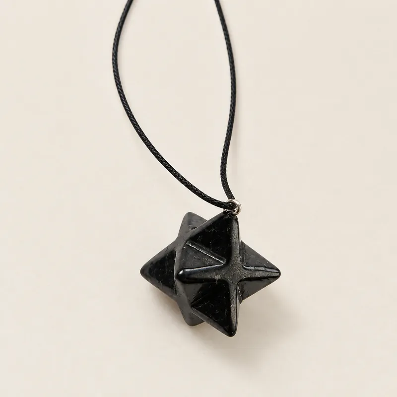 Pendente Merkaba 2 cm in shungite – altra foto
